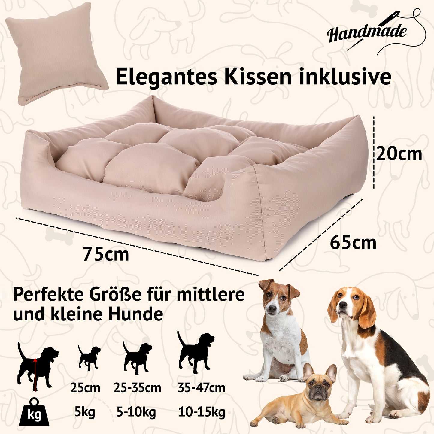 Nelke Hundebett Sofia
