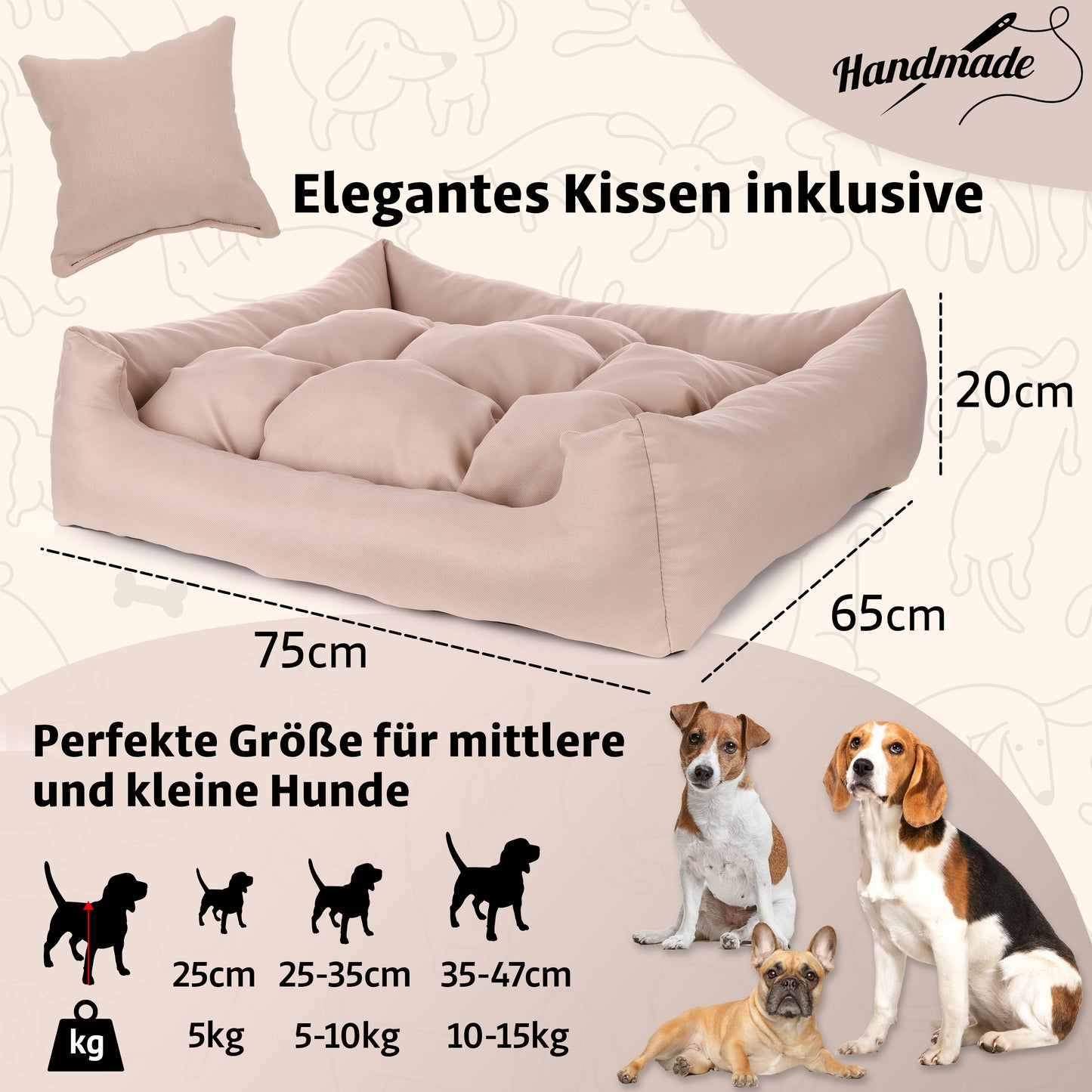 Nelke Hundebett Sofia